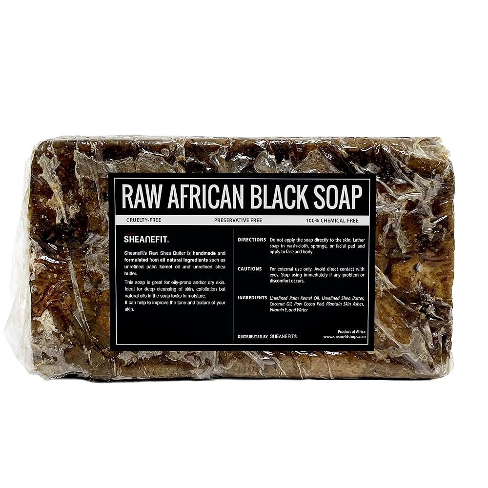 AFRICAN BLACK SOAP 16OZ/1LB