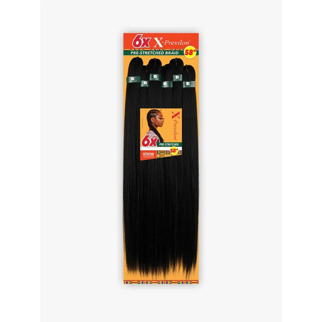 SB HZ 6X X-PRESSION PRE-STRETCHED BRAID 58″