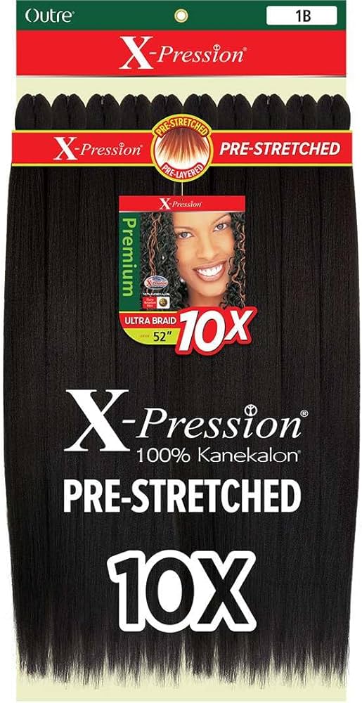 OUTRE X-PRESSION BRAID-PRE STRETCHED BRAID 52" 10x