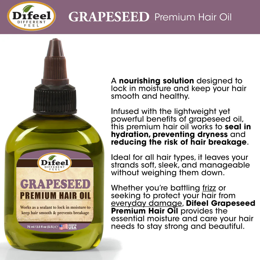 SF PREMIUM HAIR OIL GRAPESEED 2.5 OZ
