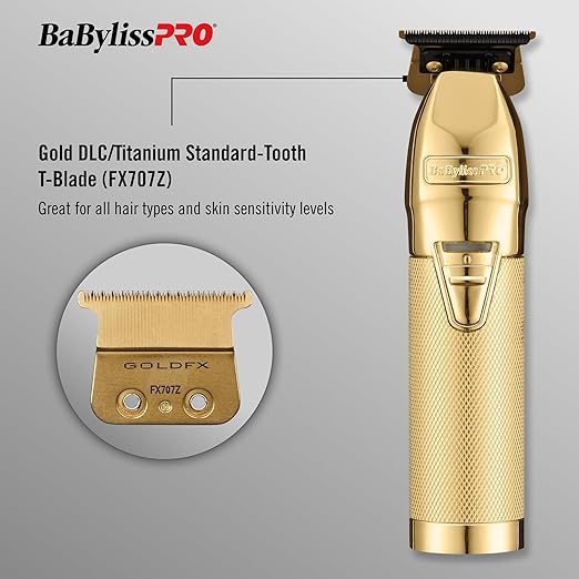 BABYLISS PRO GOLDFX FX787G METAL LITHIUM OUTLINING TRIMMER