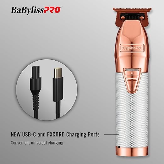 BABYLISS PRO ROSEFX FX787RG METAL LITHIUM OUTLINING TRIMMER