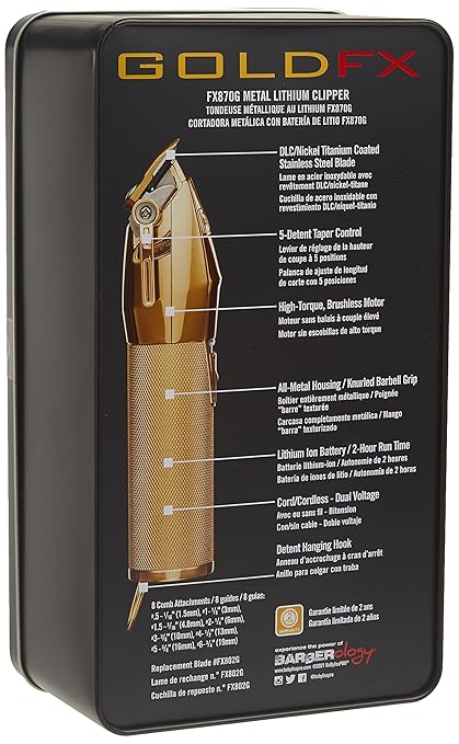 BABYLISS GOLD FX FX870G METAL LITHIUM CLIPPER