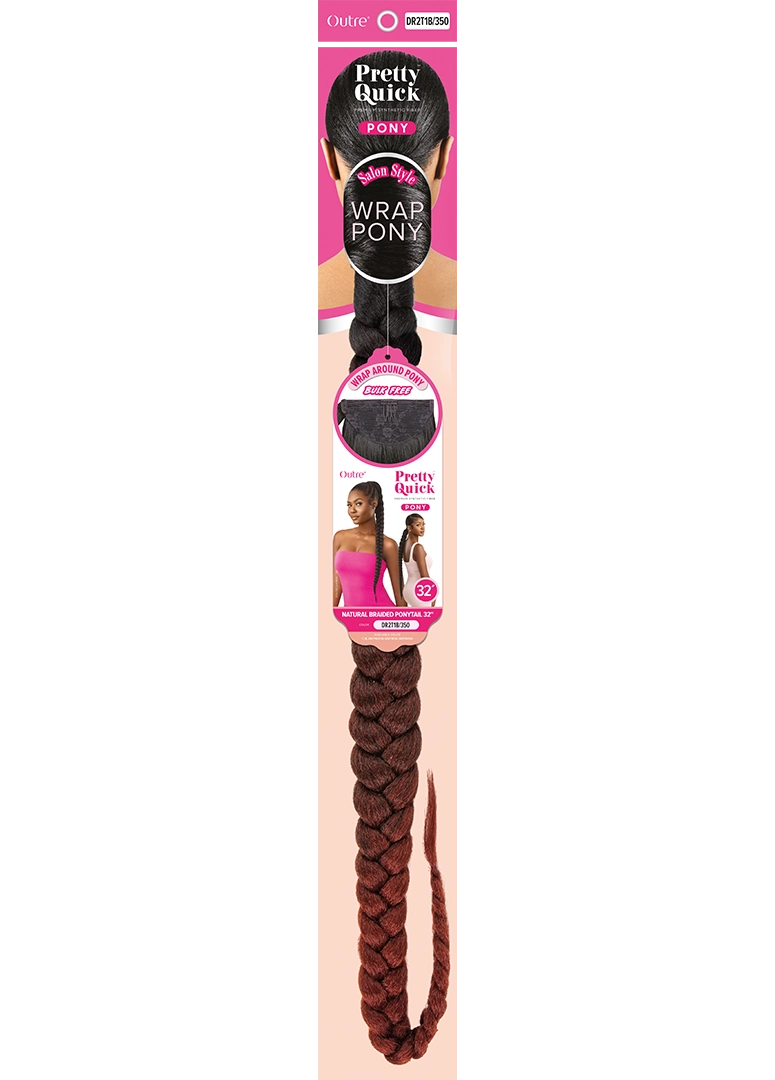 OUTRE PRETTY QUICK WRAP PONY - NATURAL BRAIDED PONYTAIL