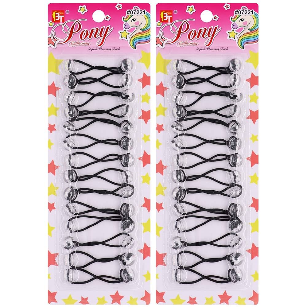 HAIR ACCESSORIES - 5P002-CLEAR SMALL BALLS