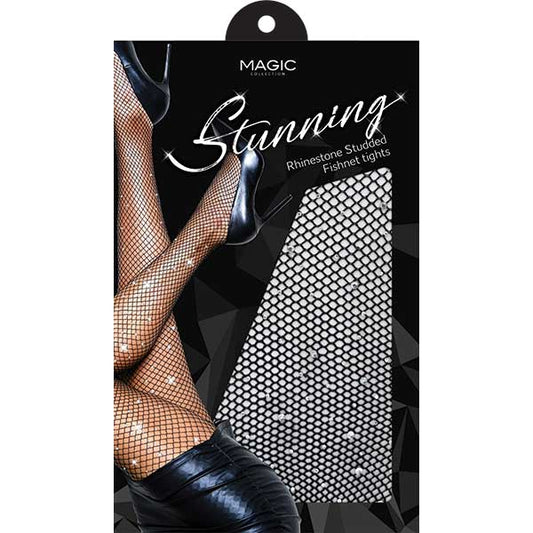 MAGIC STUNNING RHINESTONE FISHNET TIGHTS