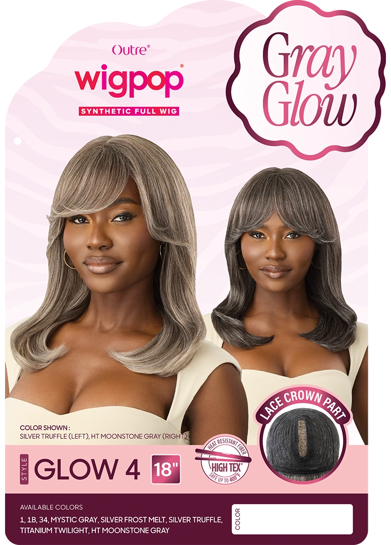 OUTRE WIGPOP GRAY GLOW - GLOW 4
