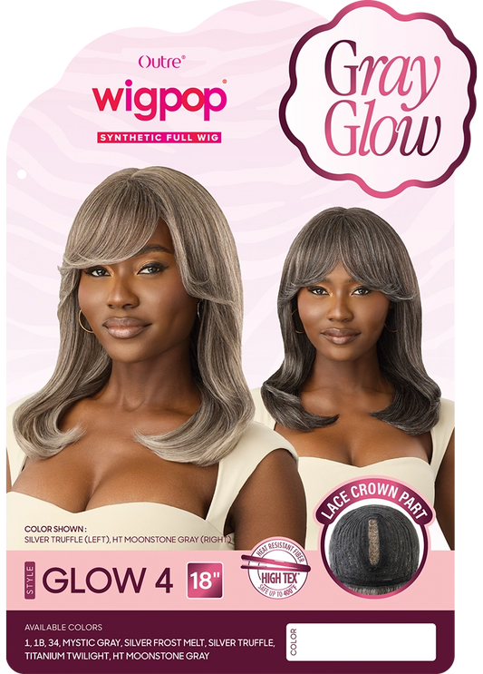 OUTRE WIGPOP GRAY GLOW - GLOW 4