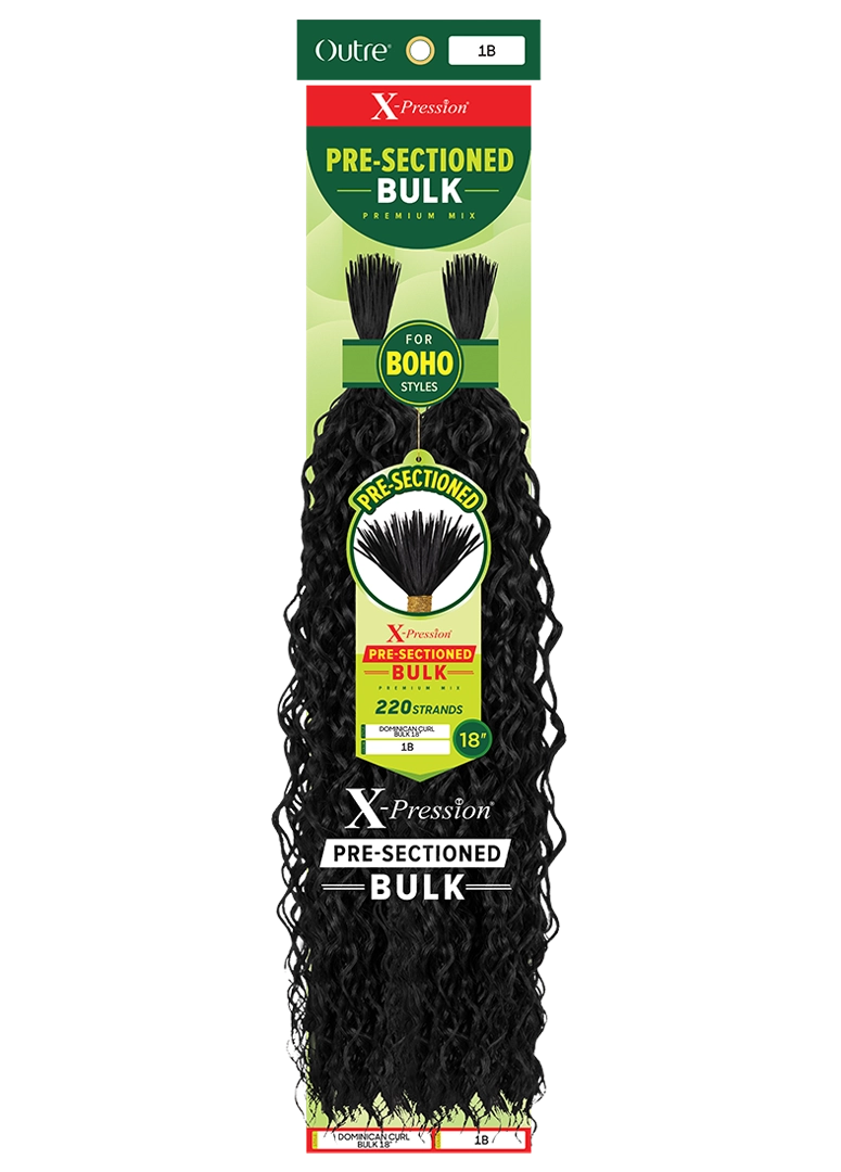 OUTRE X-PRESSION PRE-SECTIONED DOMINICAN CURL BULK 18"