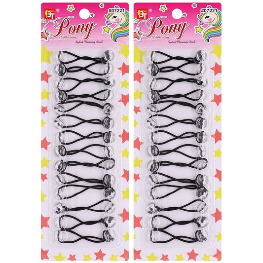 HAIR ACCESSORIES - 5P002-CLEAR SMALL BALLS