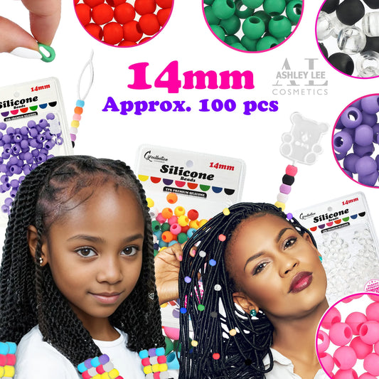 CL SILICONE BEAD 14MM TPR ASSORTED - 5SBJB120